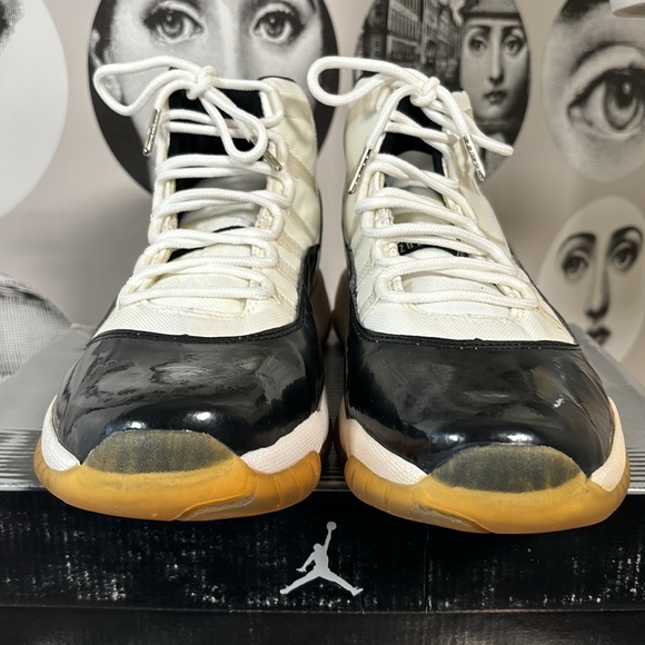 Air Jordan 11 Retro 2003 Concord White/Black Style 136046, Sz 11 w/ Box. main image 8